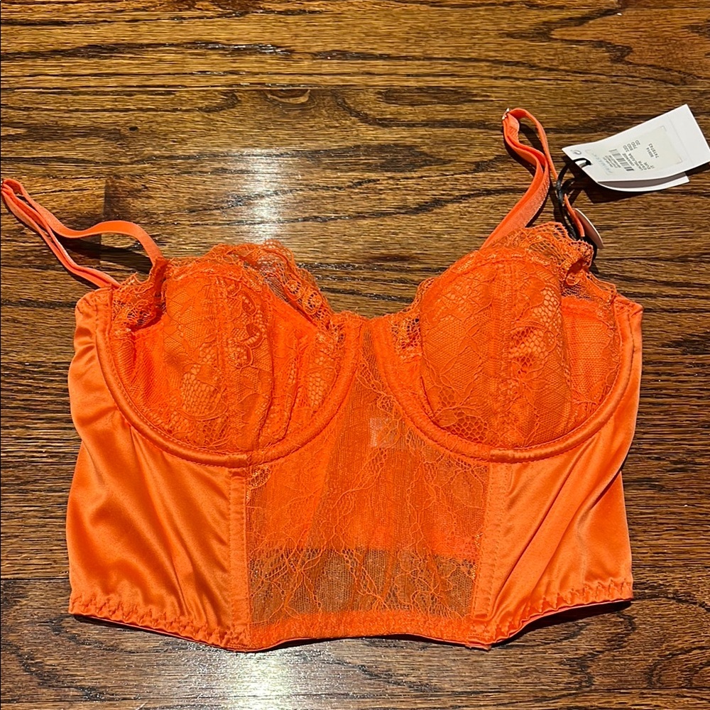 Orange Corset Top